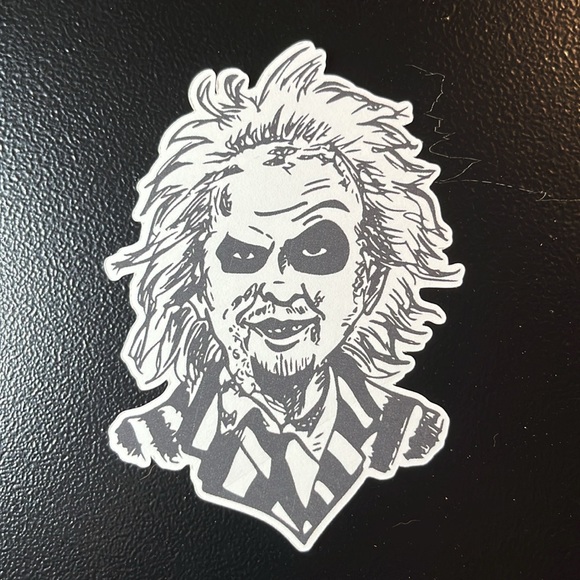 Beetlejuice Decals Pack of 5 Beetlejuice Halloween Stickers Horror Decals 90s - Picture 2 of 6